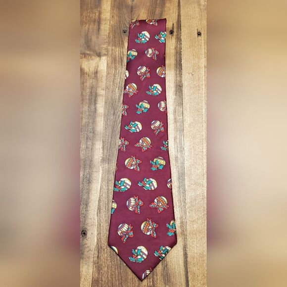 Christmas Ornament Tie by Barbara Blank All Silk - Picture 4 of 6